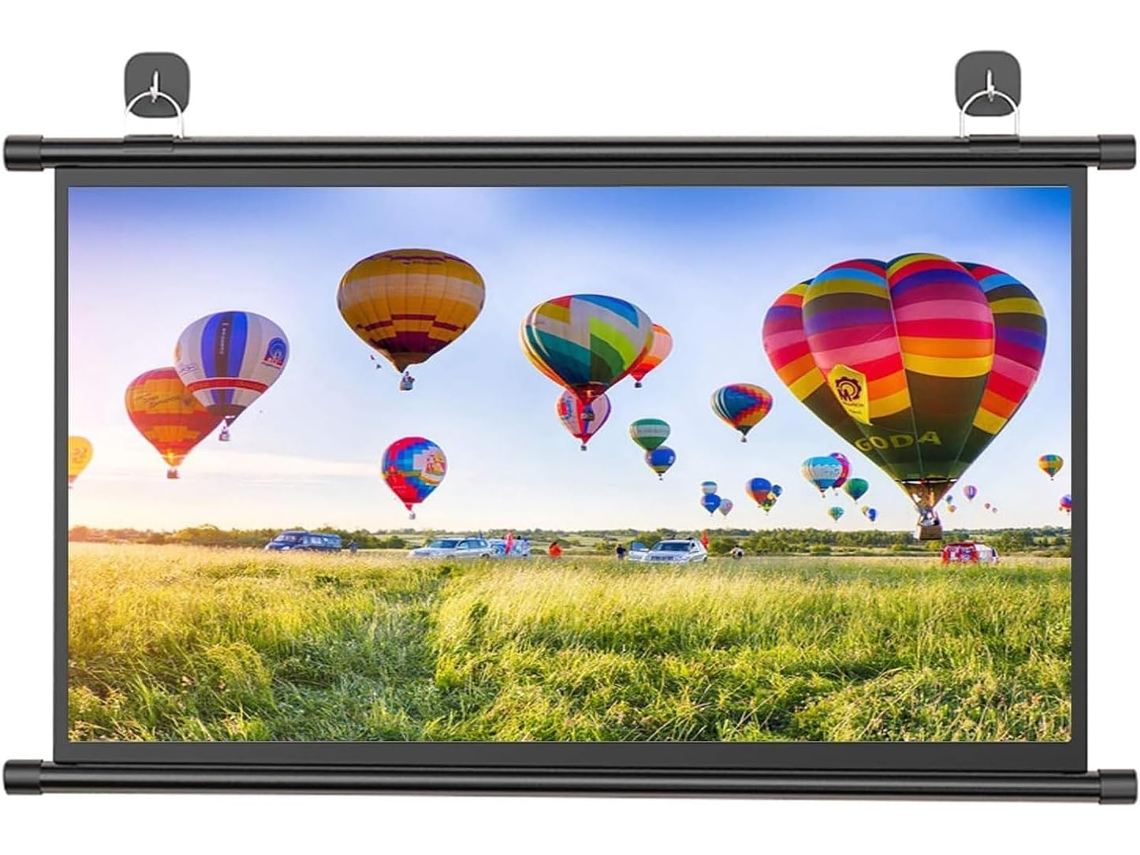 Tela de Projeção 50'' 16:9 Hd Portátil, para Uso Doméstico e Externo