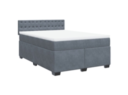 Box Spring Bed, Box Spring Beds Vidaxl Cinzeto Veludo (140 X 200 Cm)
