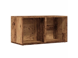 Lp Storage Box, Lp Storage Boxes Vidaxl Marrom Madeira Processada (n/a)