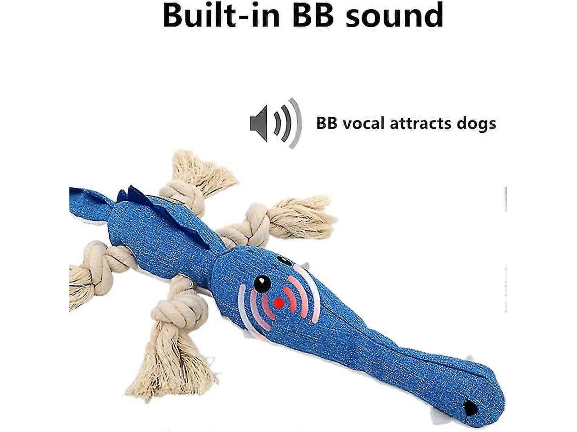 Brinquedo Interativo Para Cães Com Som E Corda De Algodão