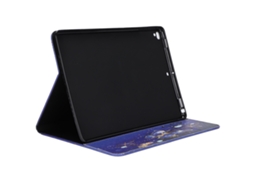 Capa de Couro Capa Protetora Pu Borboleta Roxa para Ipad de 9,7 Polegadas EOOCOO (proteção 360°, Proteção Pintada)