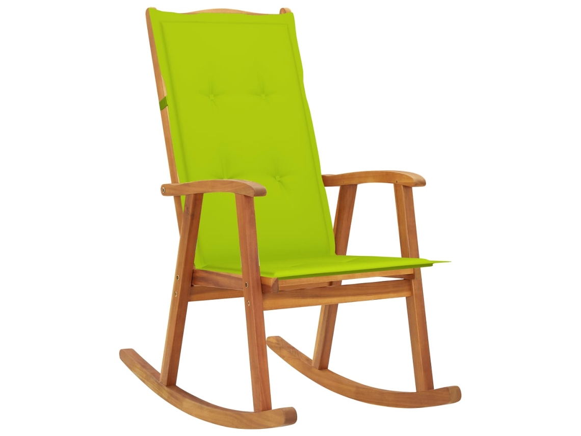 Cadeira de baloiço VIDAXL Marrom Madeira de acácia (57x100x117 cm)
