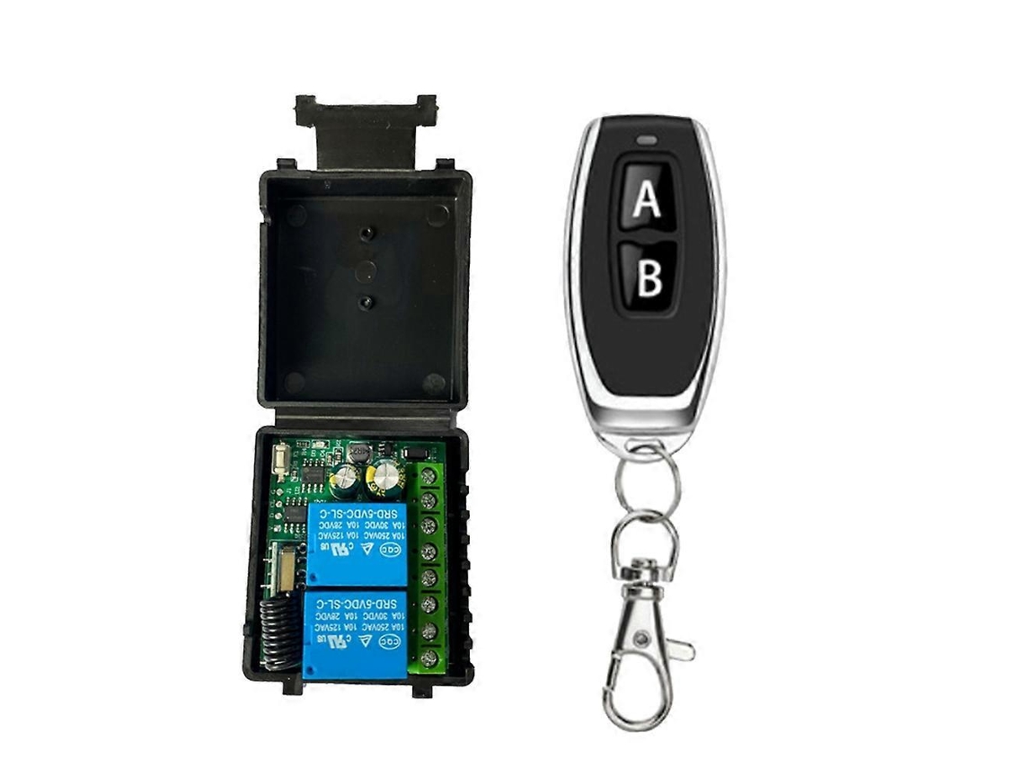 Controle Remoto Rf De 433mhz, Dc6v-30v, 2 Canais, Com Relé Rf Para Controle De Motor De Porta De Garagem.