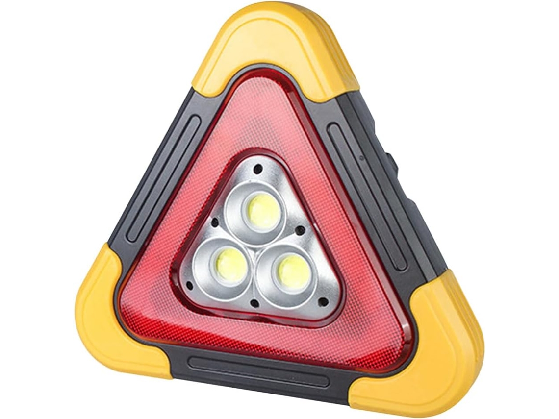 Painel De Luz Segurança Rodoviária Vagamente Triangular Para Carros, Led Abs, Design Estável, Para Assistência