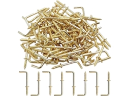 Ganchos De Rosca Dourados Em Forma L, De 20a 32mm, Pacote Com 50 Unidades Gancho De 20mm