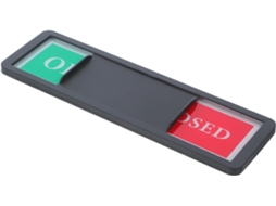 Placa Lateral Deslizante Kisangel Para Portas De Banheiro E Escritório, Material Abs Preto, Visibilidade Clara E