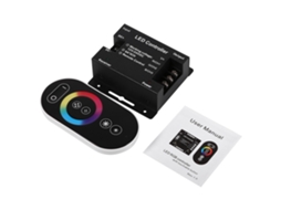 Controlador Rgb Touch Sem Fio Laxiscreed Com Alta Corrente De 18a E Controle Remoto Rf 2.4g