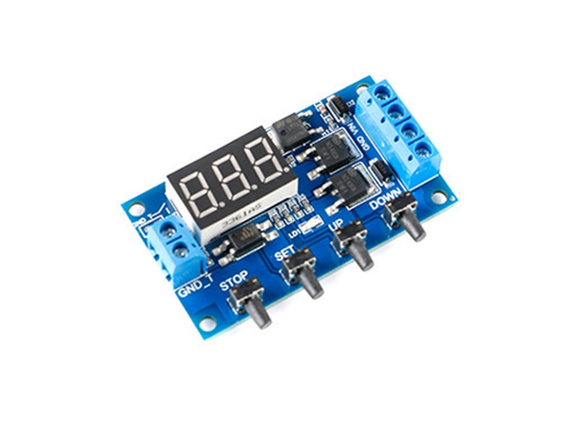 Módulo Temporizador De Relé Retardo Dc5-36v Placa Temporizadora