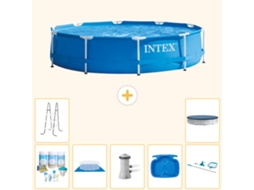 Intex Piscina Com Estrutura Redonda - 366x76 Cm - 8-peças S20435