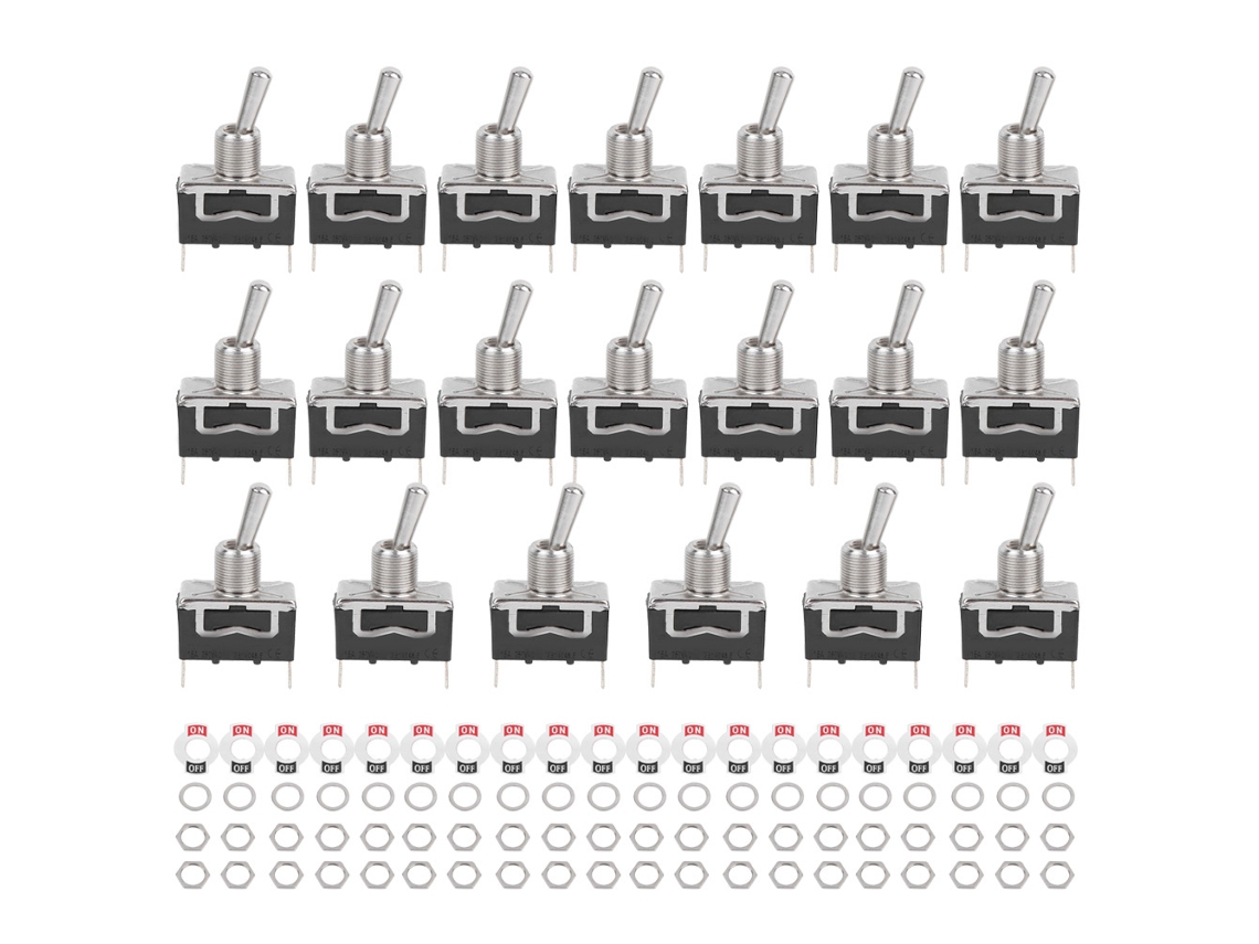 Interruptor Toggle Berm Com Led Botão Rocker 2 Pinos 2 Níveis On/off 15a 250vac Bem-1021c