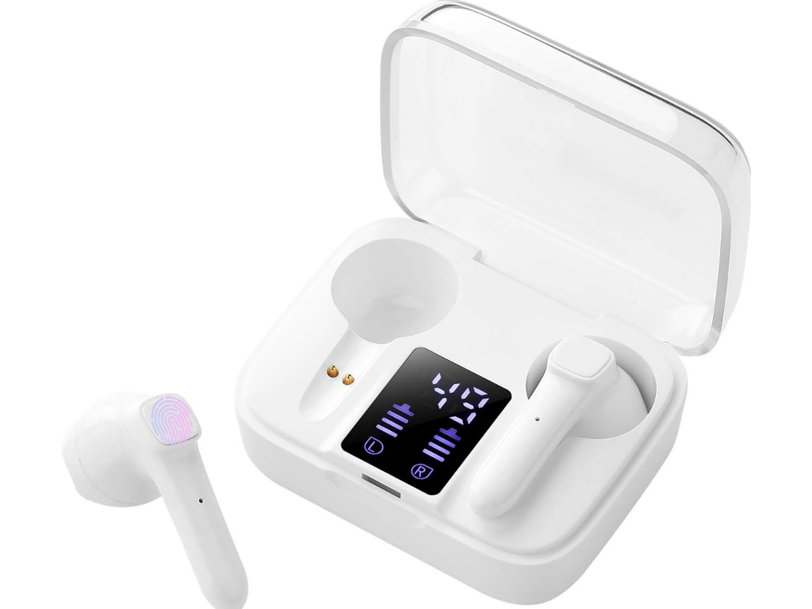 Fones com Gancho JIAPEI, 5.4, ajuste de eixo, sem fio, preto