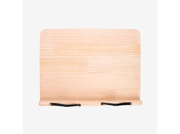 Estante multifuncional de madeira Slowmoose com suporte ajustável para laptop e tablet com clipe de metal 30x20 cm