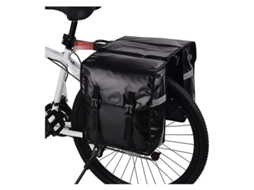 Lurelia Bolsa Bicicleta Alforjes Duplos Impermeáveis Para Bicicleta Com Alça Expansível, Bolsa Para Assento Traseiro E Capa De Chuva