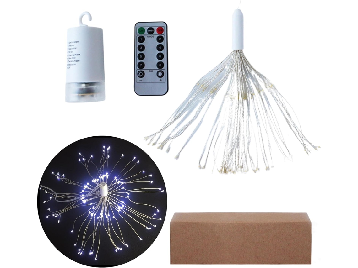 Luzes Decorativas De Cordão Com Temporizador E Gancho.