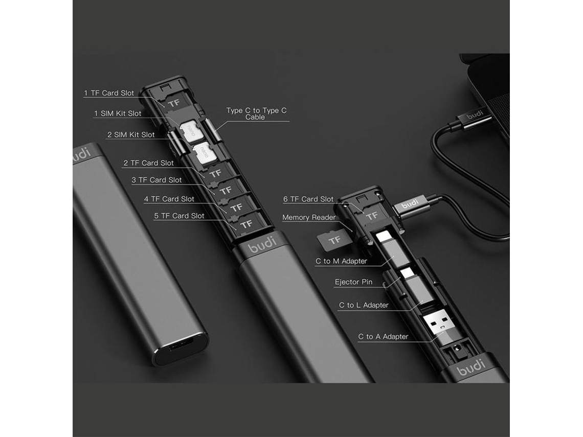 Adaptador AY-AY-M8J516-1 Preto