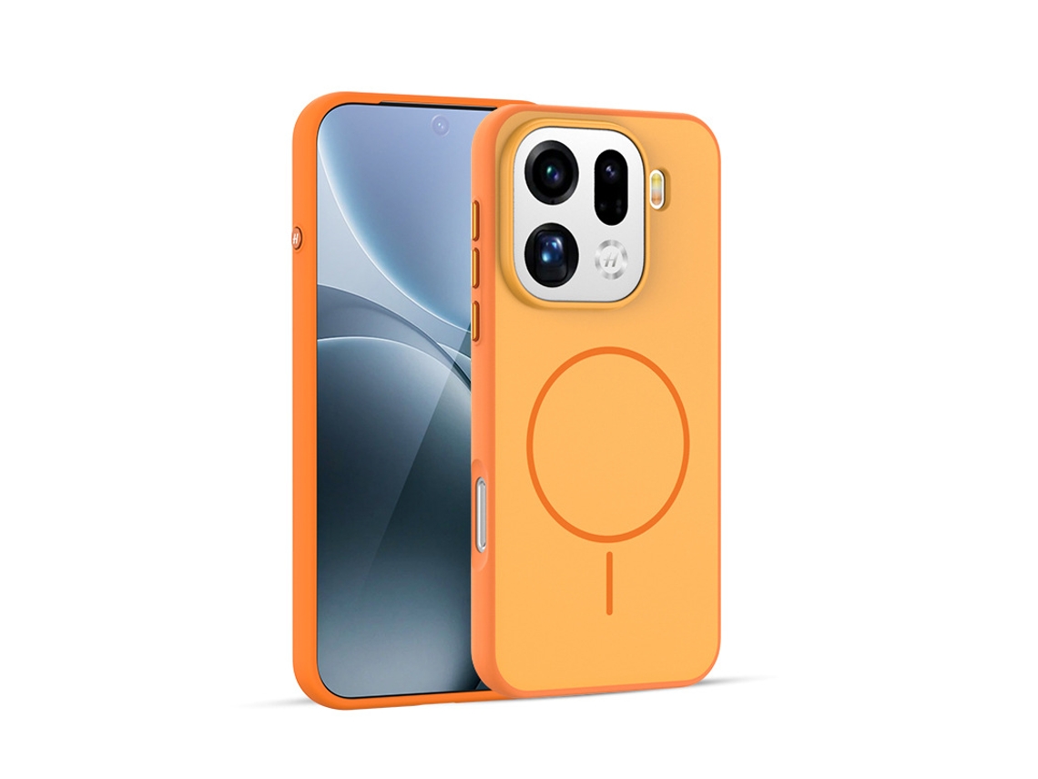 Capa Para Celular Totalmente Anti-incrustantebloqueio De Cores Que Imita A Pele Laranja - Oppo Find X9 Ultra