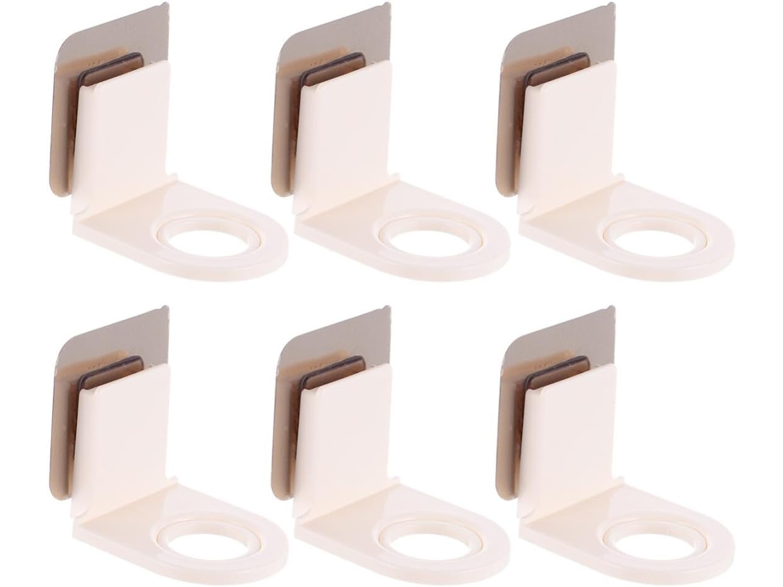 Suporte De Parede Para Frascos Shampoo Popetpop, Conjunto De 6 Peças, Em Material Pp Resistente À Umidade, Ideal Para