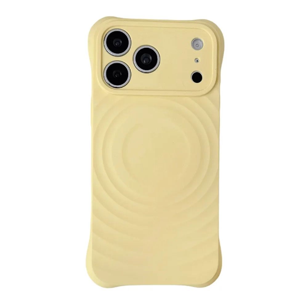 (amarelo, Iphone 16 Pro) Capa Para Celular Com Carregamento Magnético, Feita De Silicone Líquido, Capa Protetora À Prova De Quedas.