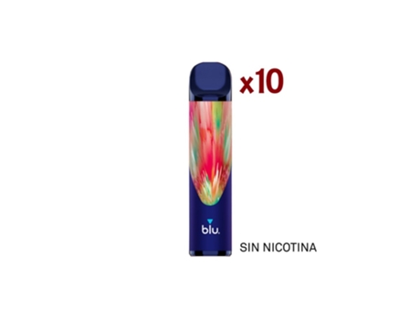 Pack 10 Blu Bar Vaper Desechable Sandía Ice Sin Nicotina 600 Caladas