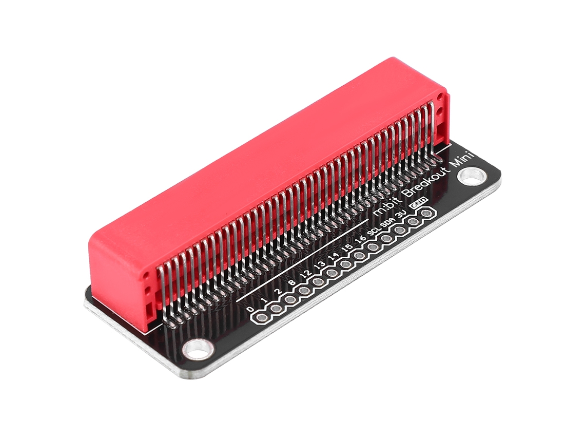 Placa De Extensão Dourada Componentes Micro:bit Vermelha