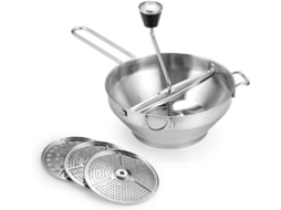 Processador De Alimentos Rotativo Com Amassador De Batatas E 3 Discos Substituíveis, Perfeito Para Fazer Purês Sopas De Legumes, Papinhas Para Bebês