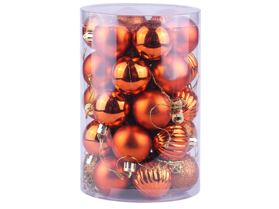 Bolas De Natal 34pcs Conjunto De Bolas De 4cm Enfeites Para Árvore De Natal