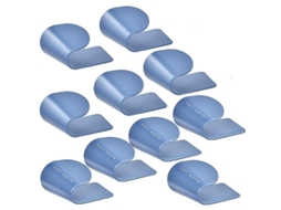 Suporte Para Tampas De Panelas Em Plástico Abs De Alta Qualidade, 12 Unidades, Azul, Ideal Para Cozinha Organizada
