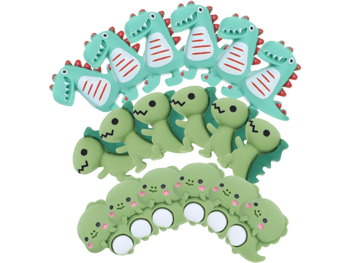 Conjunto Totority de 20 Tachinhas Decorativas e Resistentes em Resina, Formato de Dinossauro, para Mesa, Quadros