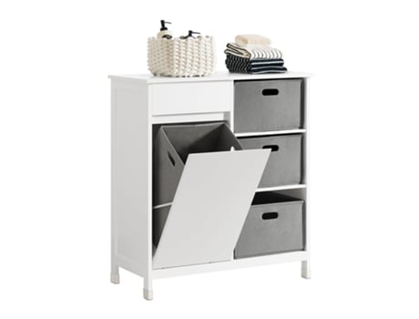 Cesto SOBUY de Roupa Suja com Cestos Bzr77-W