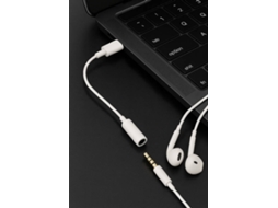 Cabo GOODIS Jack 3.5 Type - C Branco
