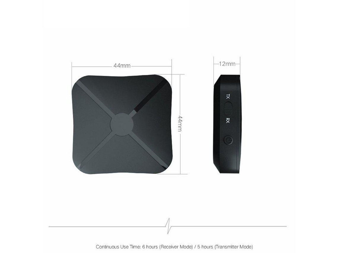 Transmissor/receptor De Áudio Bluetooth 2 Em 1*