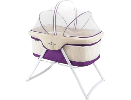 Berço  Bebito (Roxo - Algodão - 71x97x58cm - Idade Recomendada: 2 Anos)