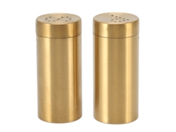 Potes Tempero LAXISCREED Aço Inox Dourados 2un
