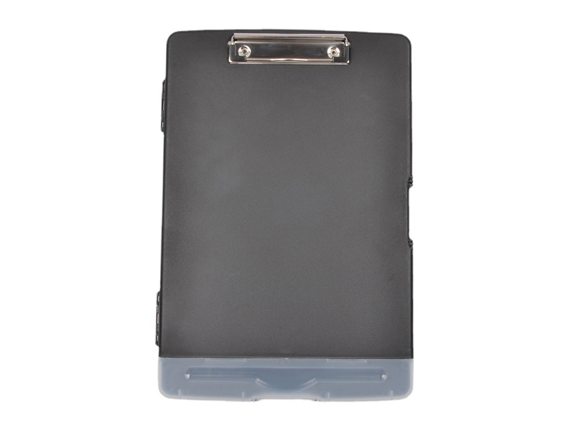 Clipboard 2 em 1 A4 com Clipa de Metal e Estojo para Canetas, Organizador de Arquivos Plástico | S/MARCA
