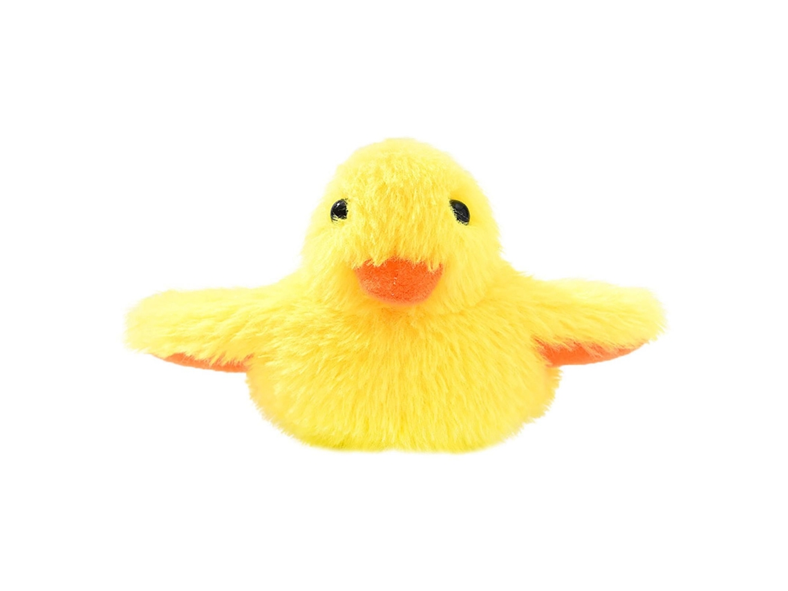 Brinquedo Elétrico Inteligente Automático Em Forma De Patinho Amarelo, Com Vibração E Som, Ideal Para Gatos E Gatinhos.