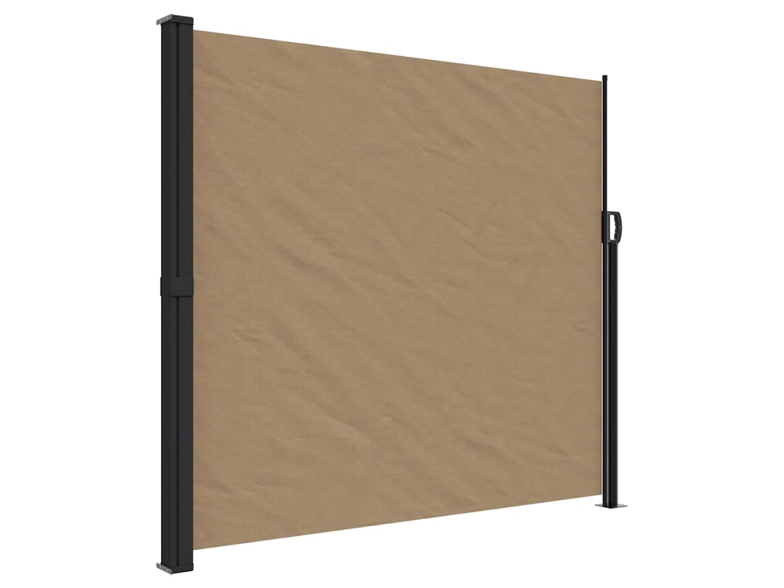 Toldo lateral retrátil VIDAXL Cinzento-acastanhado (180x300 cm)