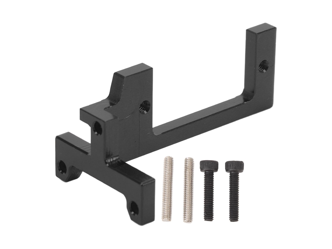 Mali suporte de Servo Rc em Liga de Alumínio para Caminhão Tamiya 1/14 Estilo Moderno Base de Montagem Preto