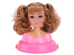 Primerox brinquedo Cabeça de Boneca para Penteados e Maquiagem Kit Salão com Acessórios Presente