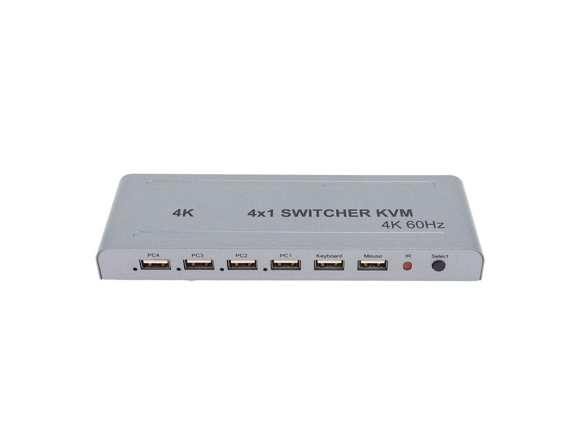 Switch Kvm LAXISCREED 4 Portas 4k 60hz 4 Tela