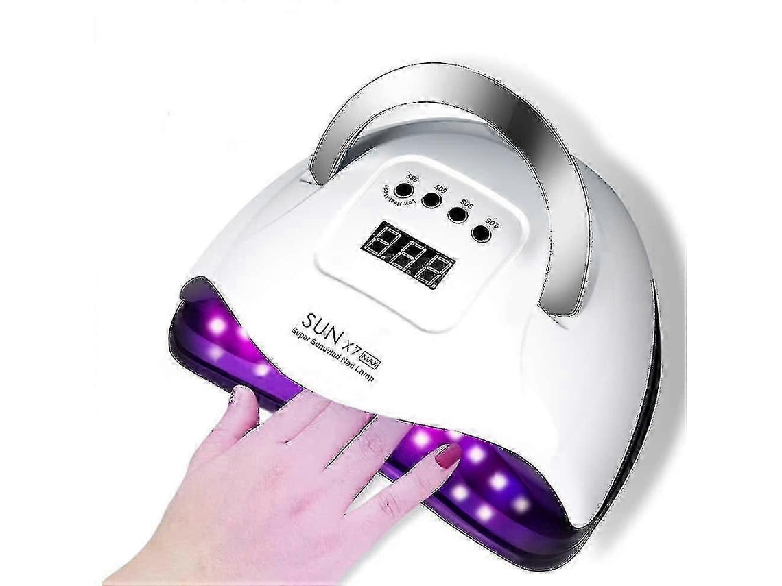 Lâmpada Uv Led Para Unhas 180w, 57 Leds, Secagem Rápida, Lâmpada De Gel Portátil Com Alça E 4 Configurações De Temporizador