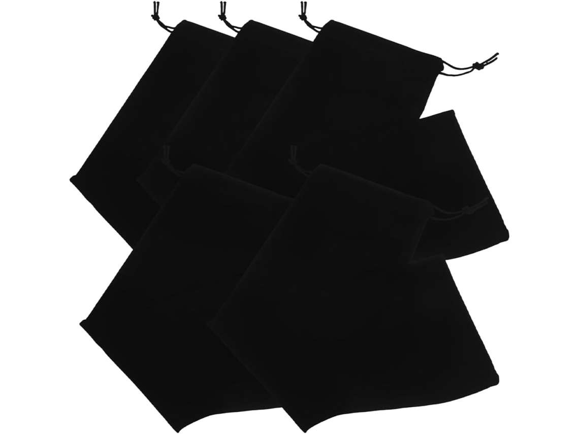 Conjunto De 5 Capas Protetoras Para Cabo De Modelador De Cachos, 12x44 Cm, Em Tecido Macio.