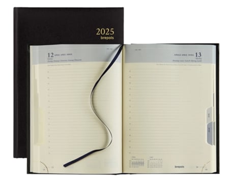 Calendário Do Livro BREPOLS Euro 2025 Preto