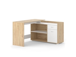 Secretária em L Noira com 2 Gavetas Carvalho Sonoma 135 X 77 Cm VICCO