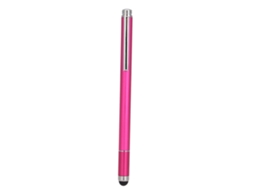Caneta Estilo Stylus Com 2 Funções Prática Portátil Para Tablet Ios Iphone Kindle Android Vermelho Rosa