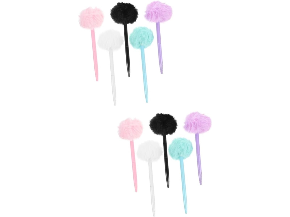 Conjunto De 10 Canetas Esferográficas Pelúcia Sewroro Para Estudantes,