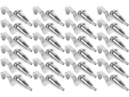 Conjunto De 24 Suportes Para Fotos, Ganchos De Ferro Prateados, Sistema Para Pendurar Quadros