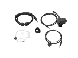 Headset De Controle De Garganta Com Ptt E Microfone Digital Retrátil