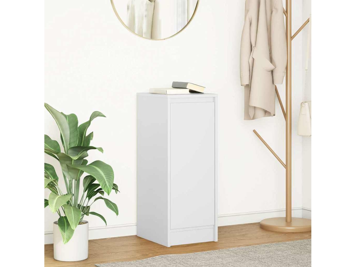 Vidaxl Aparador 29,5x34x76 Cm Derivados De Madeira Branco