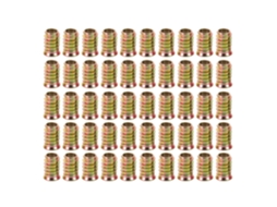 Conjunto De 50 Insertos Roscados Cabilock M10x25 Para Móveis, Em Ferro