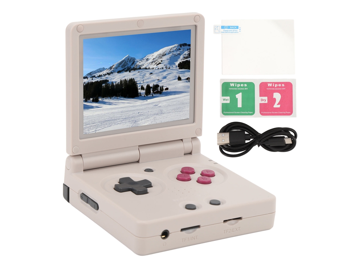 Console de Jogos Portátil, Flip Portátil, 3.5 Polegadas Retro EOOCOO